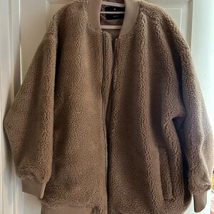 Fabletics Tan Bomber Jacket